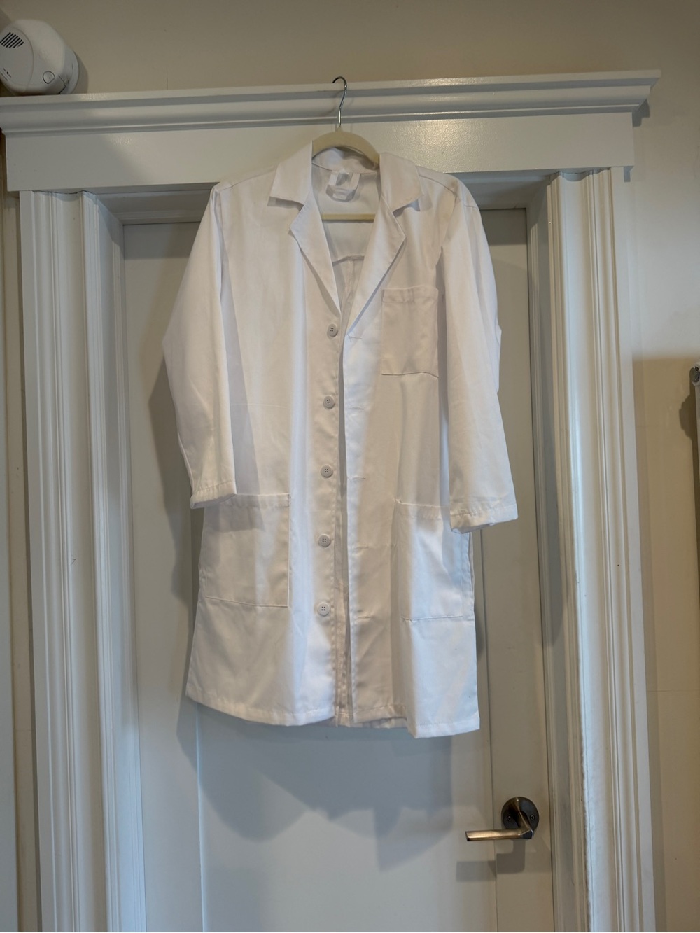 Women's White Professional Lab-Style Blazer Jacket